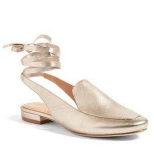 Size 8.5M Sigerson Morrison Bena Metallic AnkleTie